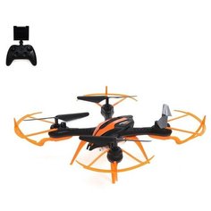 Квадрокоптер LH-X20WF, камера, передача изображения на смартфон, Wi-FI, цвет чёрно-оранжевый Нет бренда