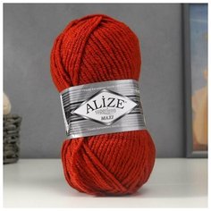 Пряжа "Superlana Maxi" 75% акрил, 25% шерсть 100м/100гр (36 керамика) Alize
