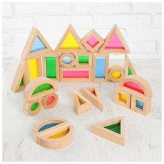 Сенсорный конструктор "Радужные блоки" Без бренда