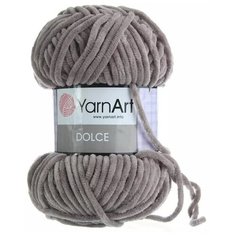 Пряжа YarnArt Dolce (5 мотков), 754-Серо-бежевый, 120м/100г, 100% микрополиэстер
