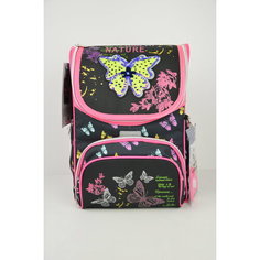 Ранец "deVENTE. Mini. Neon Butterfly" школьный жесткий 35x26x20 см, вес 800 г, 1отделение