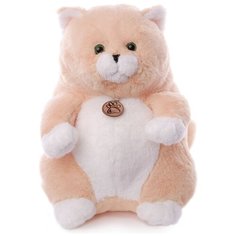 Мягкая игрушка Lapkin Толстый кот, 33 см, персиковый