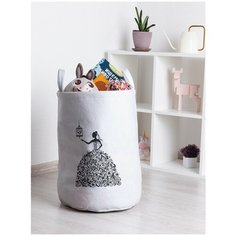 Корзина для игрушек JoyArty "Платье в завитках" 35x50 см