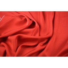 Ткань креповое кади красного цвета Rochas