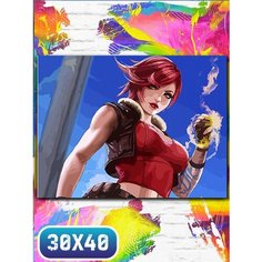 Картина по номерам на холсте игры borderlands 3 - 12136 30х40