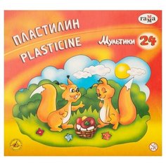 Пластилин "Мультики", Гамма, 24 шт. Gamma
