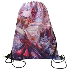 Мешок- рюкзак для сменной обуви на шнурках Геншин Импакт. Персонаж Аяка Shop Plus