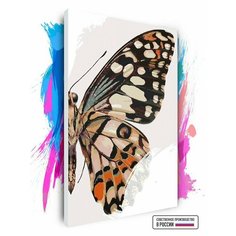 Картина по номерам на холсте Крыло бабочки, 60 х 90 см Красиво Красим