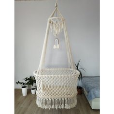 Люлька подвесная плетеная детская Macrame Style Ufa