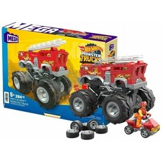 Конструктор Mattel Mega Construx Hot Wheels Monster Trucks сборный автомобиль, 284 элемента