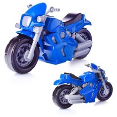 Мотоцикл Спорт Синий Рыжий кот