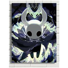Картина по номерам игра Hollow Knight (Хорнет, Грязьмут, полый жук, платформер) - 8172 В 30x40