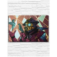 Картина по номерам на холсте игра APEX LEGENDS (Bloodhound, Бладхаунд, Апекс) - 9302 Г 60x40