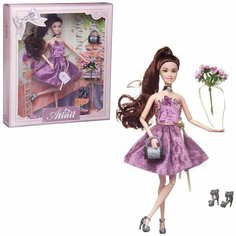 Кукла Junfa Atinil Звезда эстрады (в коротком платье с золотым пояском) в наборе с аксессуарами 28см