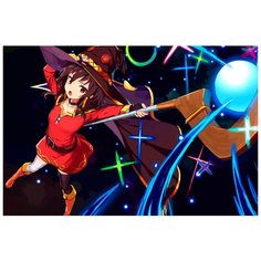 Картина по номерам на холсте Аниме Коносуба 5535 60x40