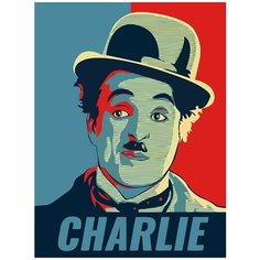 Картина по номерам на холсте Чарли Чаплин (Известные личности) - 7303 В 30x40