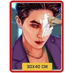 Картина по номерам на холсте Музыка KPOP Exo - 6085 В 30x40