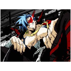 Картина по номерам на холсте аниме гуррен лаганн gurren lagann - 2410