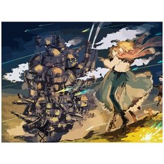 Картина по номерам на холсте Аниме Ходячий замок 5446 40x30