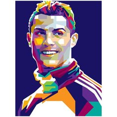 Картина по номерам на холсте спорт футбол криштиану роналду - 490 30X40