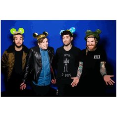 Картина по номерам на холсте FallOut Boy - 1