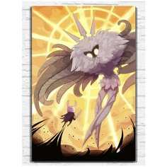 Картина по номерам на холсте Игра Hollow knight (PS 5, PS 4, PS 3, Xbox 360, Xbox ONE, PC, ios) - 9433 В 60x40