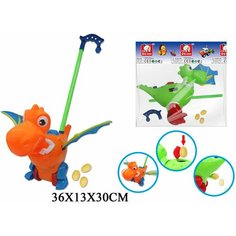 S+S Toys Каталка-динозаврик с ручкой 5104/753364 с 1 года