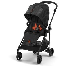 Прогулочная коляска Cybex Melio Street без дождевика, real black, цвет шасси: черный