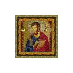 Набор для вышивания вышивальная мозаика арт. 132ПМИ Св. Апостол и Евангелист Лука 6,5х6,5см