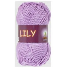 Пряжа Vita cotton Lily сиреневый (1633), 100%мерсеризованный хлопок, 125м, 50г, 1шт