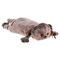 Мягкая игрушка-подушка "Кот", цвет серый, 40 см Без бренда