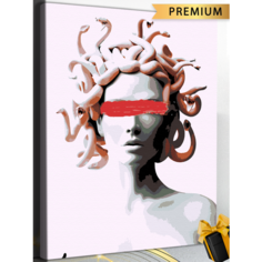 Картина по номерам "Медуза Горгона" холст на подрамнике 40х50