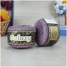 Пряжа SEAM Гэлэкси, Сеам, пыл. розовый - 114, 75% полиэстер, 25% пайетки, 2 мотка, 25 г, 340 м.