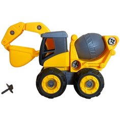 Детский игровой набор конструктор, эксковатор с отверткой , игрушка для детей развивающая 600-11 Can Xin Long Toys