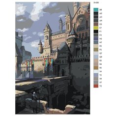 Картина по номерам X-438 "Замок" 60x90 Brushes Paints