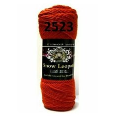 Пряжа Color City Snow Leopard (Белый леопард) 2523 теракот 30% мохер, 60% австралийский кашемир, 10% акрил 100г 180м 5 шт