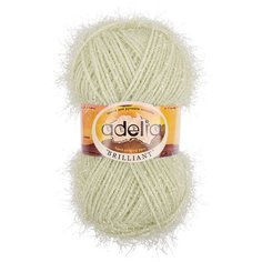 Пряжа Adelia BRILLIANT (18), молочный, 10 шт. по 50 г