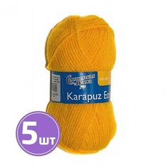 Пряжа Семеновская пряжа Karapuz Eco (216), канарейка 5 шт. по 50 г