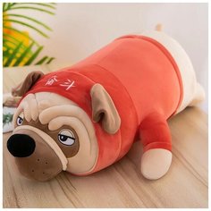 Мягкая игрушка Мопс в капюшоне, собака в костюме 50 см Ir Aysh