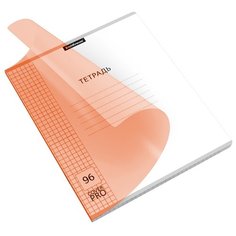 ErichKrause тетрадь Классика CoverPrо Neon 56401, клетка, 96 л., 1 шт., оранжевый