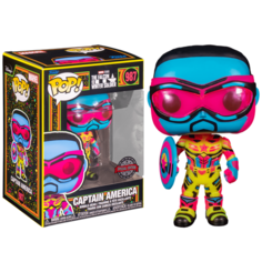 Фигурка Funko POP Captain America Black Light (Эксклюзив Target) из сериала The Falcon and the Winter Soldier 987