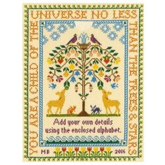 Bothy Threads Набор для вышивания Tree of Life 24 x 31 см, XS6