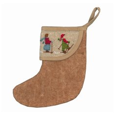 Le Bonheur des Dames Набор для вышивания SKIEURS (Лыжники) 12 x 4 см, 7050