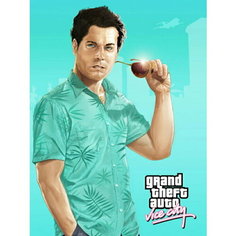 Плакат, постер на бумаге Grand Theft Auto Vice City/игровые/игра/компьютерные герои персонажи. Размер 42 х 60 см