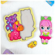 Головоломка пазл "Игрушки" для самых маленьких Лесная мастерская