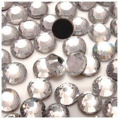 Стразы термоклеевые DMC (ДМС) ss 10 (2,7 мм) Crystal clear (Кристалл) 1440 штук, горячей фиксации, прозрачные, стеклянные, дешевые стразы под утюг Blesk Ls