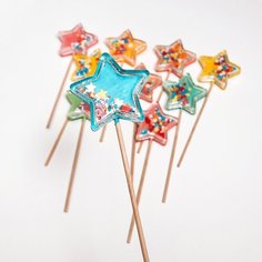 Леденец - погремушка "Поймай свою звезду " 10шт Lenzi Mystery