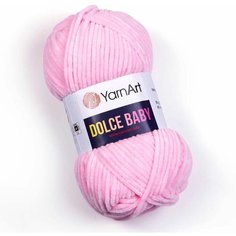 Пряжа YarnArt Dolce Baby 50г, 85м (ЯрнАрт Дольче Беби) цвет 750 нежно розовый 5шт
