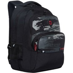 Школьный рюкзак GRIZZLY RU-230-7f черный-серый, 32х45х23