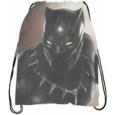 Мешок для обуви Чёрная пантера - Black Panther № 1 Bugrikshop